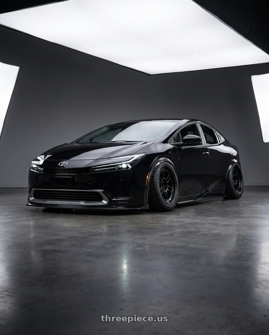 2025 Toyota Prius  with Enkei RPF1 4x100 15x7+35 Black wheels