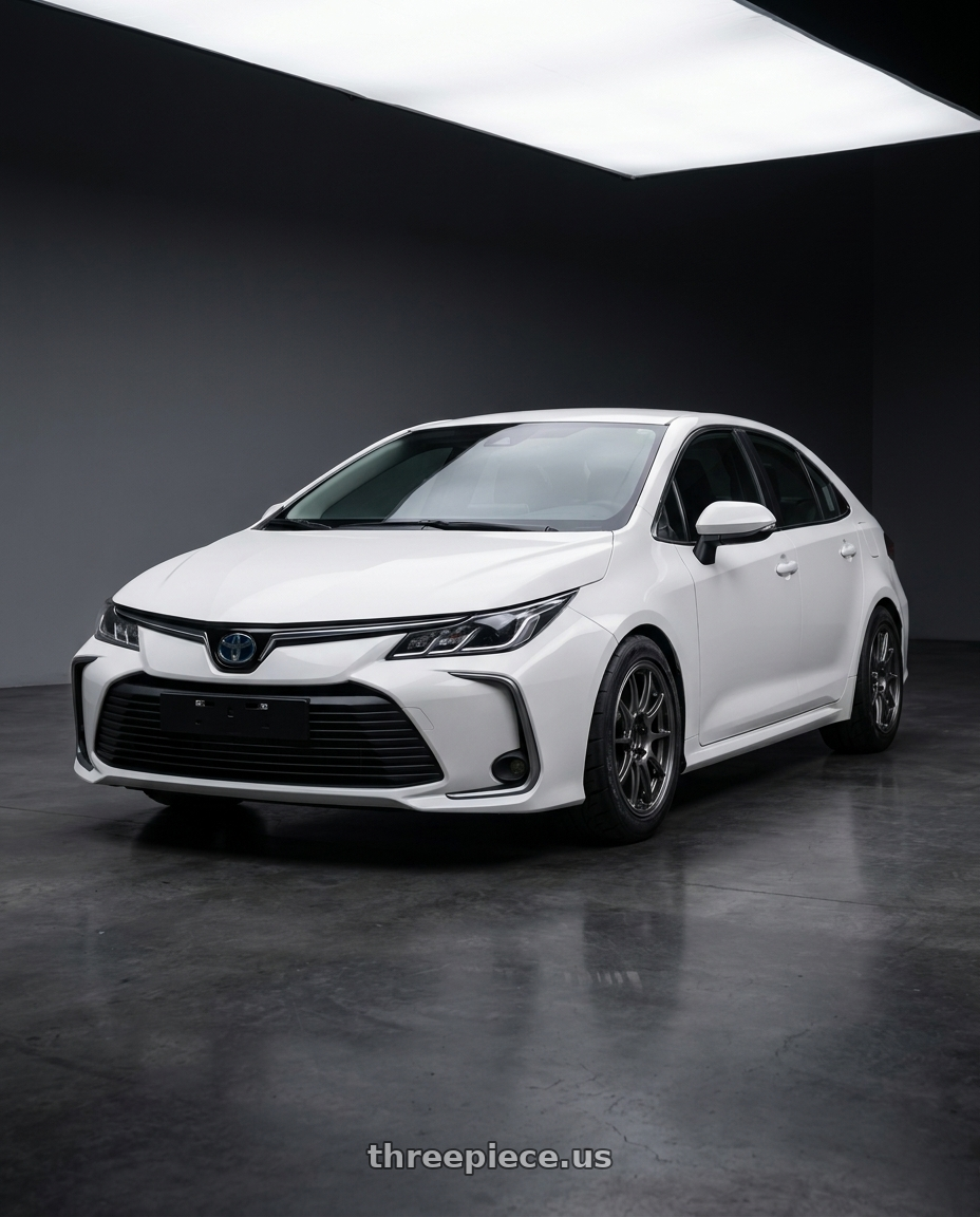 2022 Toyota Altis white with WedsSport TC105X 5x100 16x7.0+48 EJ Titan wheels