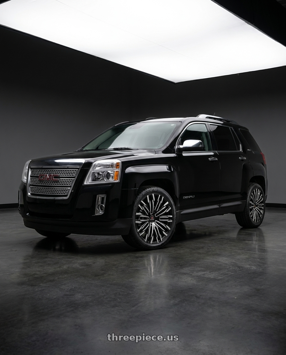 2013 GMC TERRAIN with Cavallo CLV-28 6x135 / 6x139.7 20x8.5 +15 Gloss Black & Machined wheels
