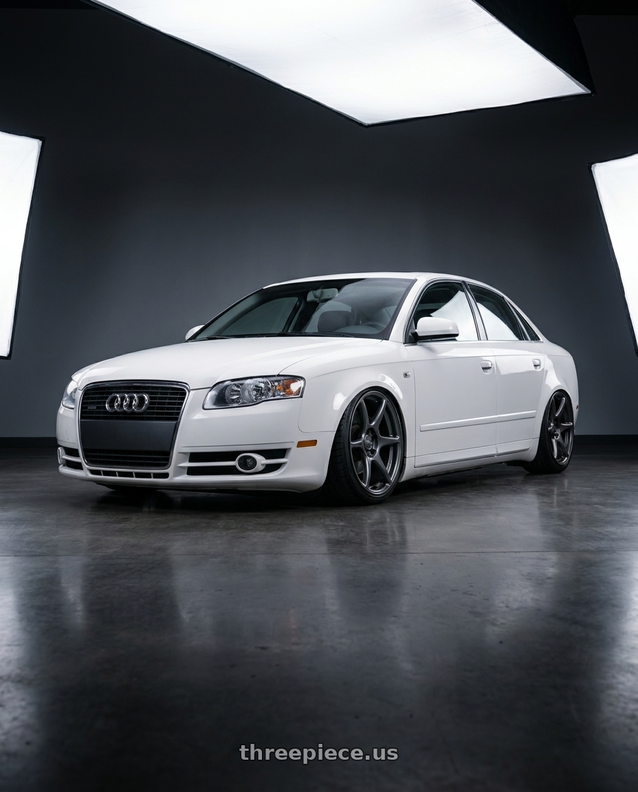 2010 Audi A4 B7 with Kansei K11G Tandem 5X112 19x9.5 22 Gunmetal wheels