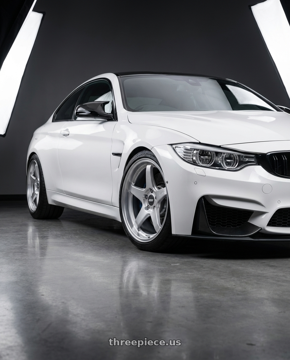 2018 BMW M4 F82 with ESR Wheels APEX SERIES AP5 5x120 19x8.5 +30 Hyper Silver wheels