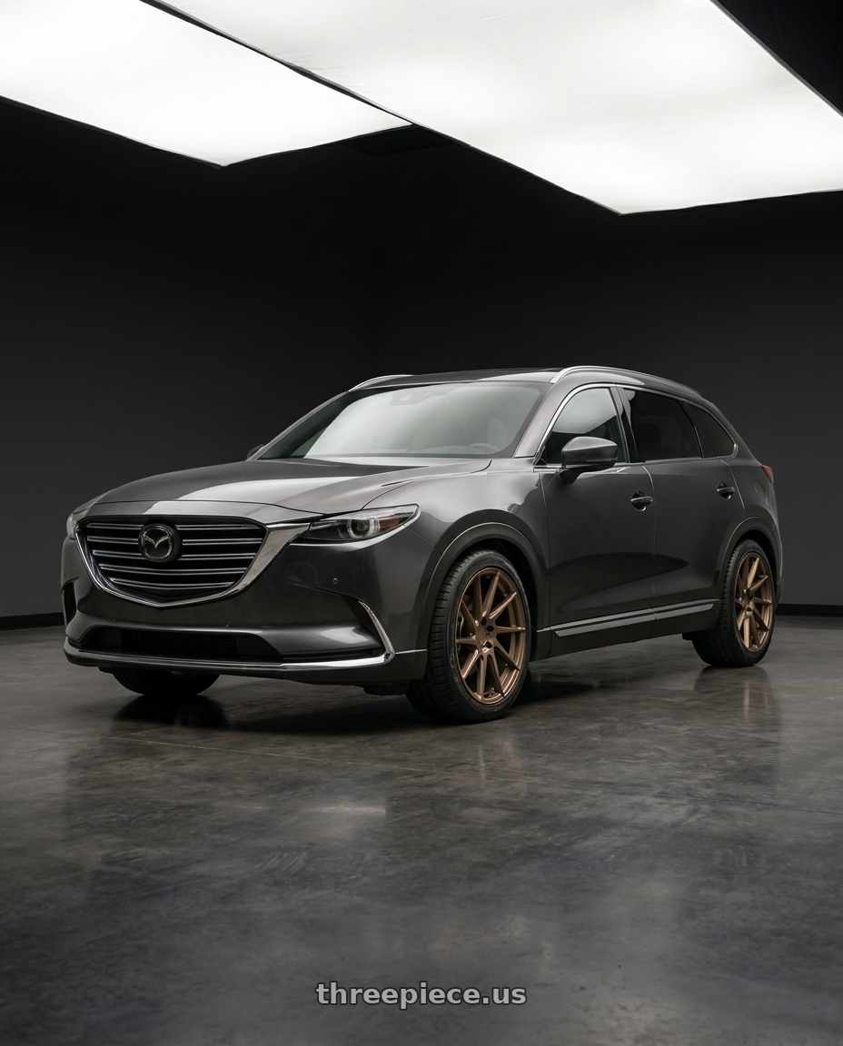 2018 Cx9 Grand Touring with Aodhan AH09 5x114.3 18x9.5 +35 Matte Black wheels