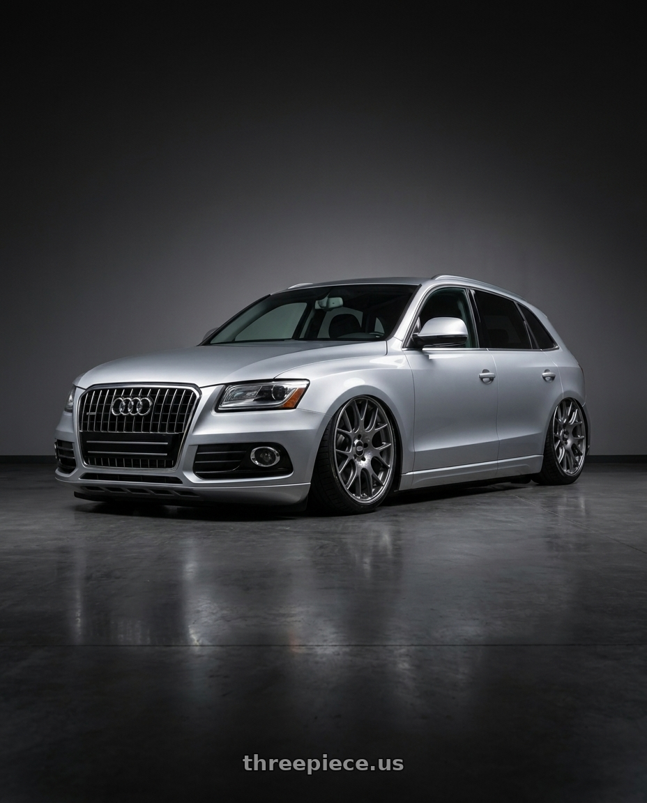2014 Audi q5 with BBS CH-R 5x112 20x10.5 +25 Satin Titanium Polished Rim Protector wheels