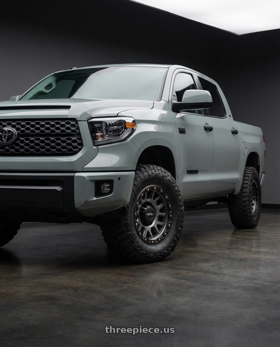 2018 Toyota Tundra with Vision Off-Road 111 Nemesis 5x150 20x9+18 Gunmetal wheels