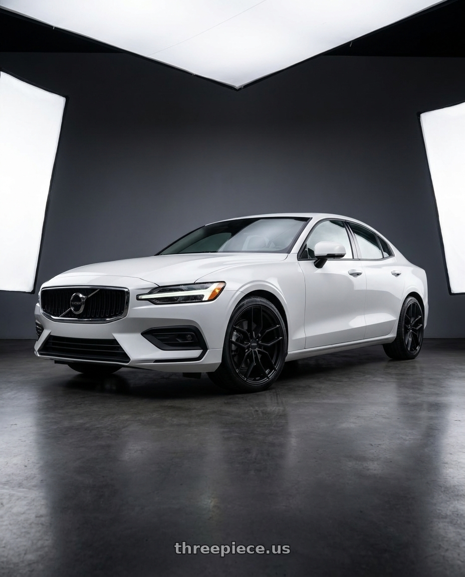 2020 volvo s60 t6 momentum with Petrol P5C 5X108 18X8 +40 MATTE BLACK wheels