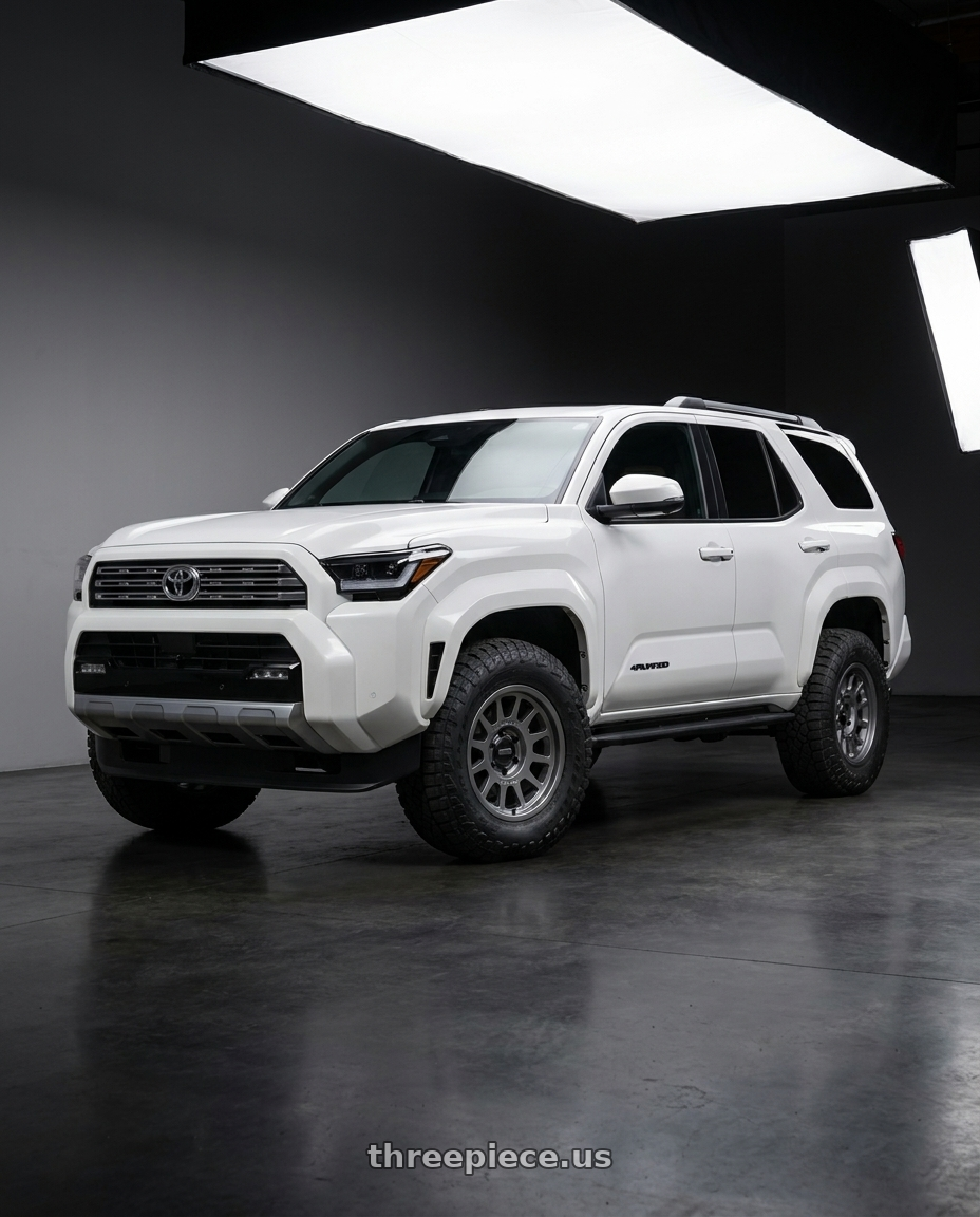 2026 Toyota 4Runner with Method MR703 17x8.5 0mm Offset 6x135 87mm CB Gloss Titanium Wheel - MR70378516800 wheels