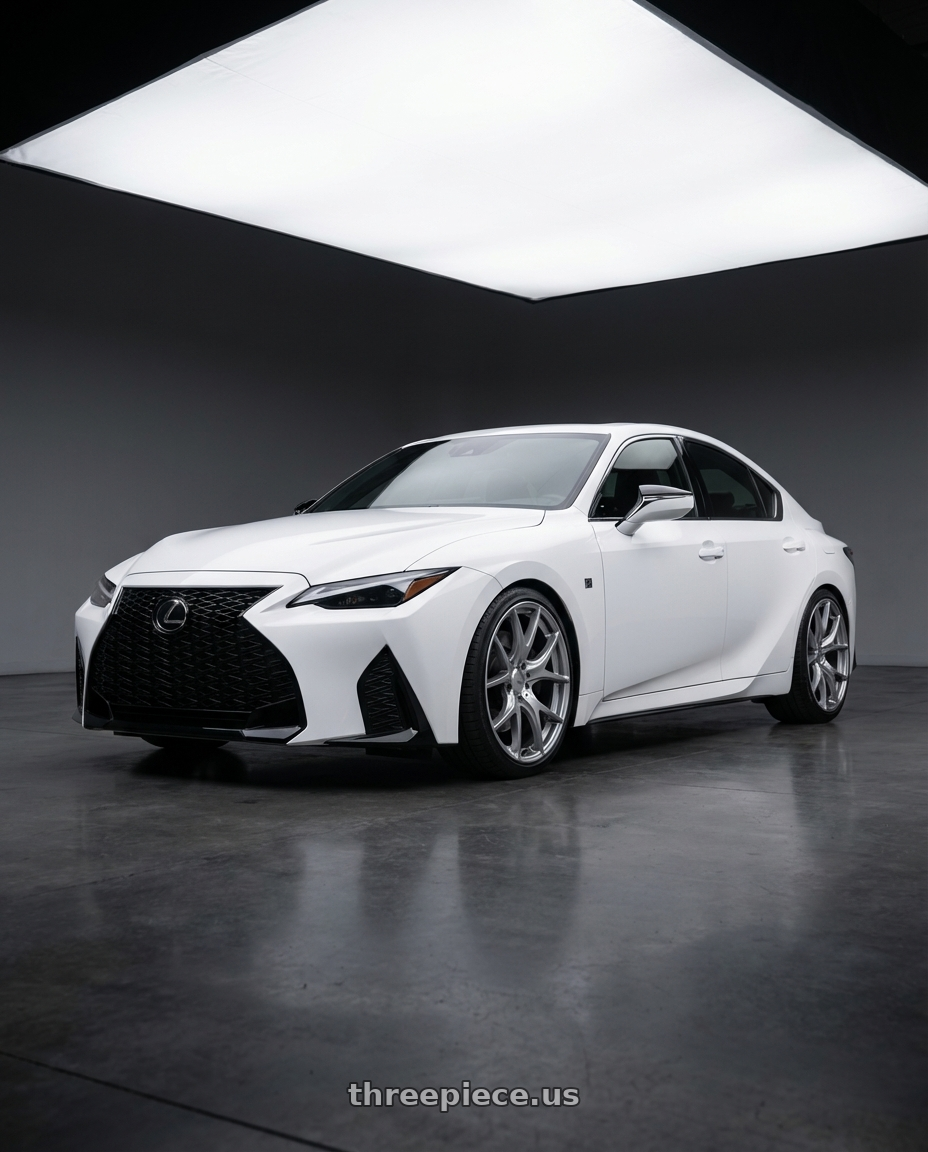 2024 Lexus IS 350 with Ssr Gtv03 5x114.3 19x8.5+38  GLARE SILVER wheels