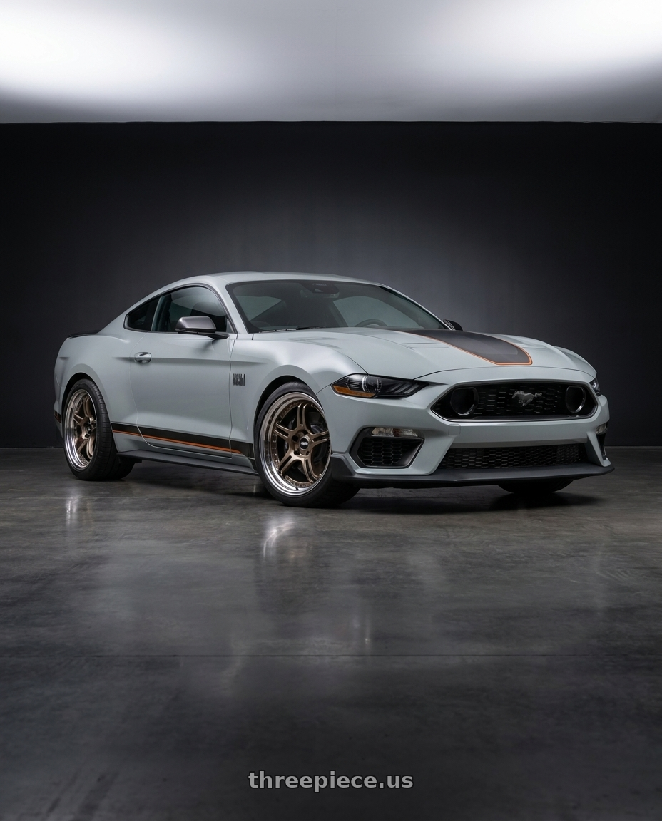 2021 Ford Mustang Mach 1 with SSR Professor SPX STD 5x114.3 19X10.5+30 SL Disk High Metal Bronze wheels