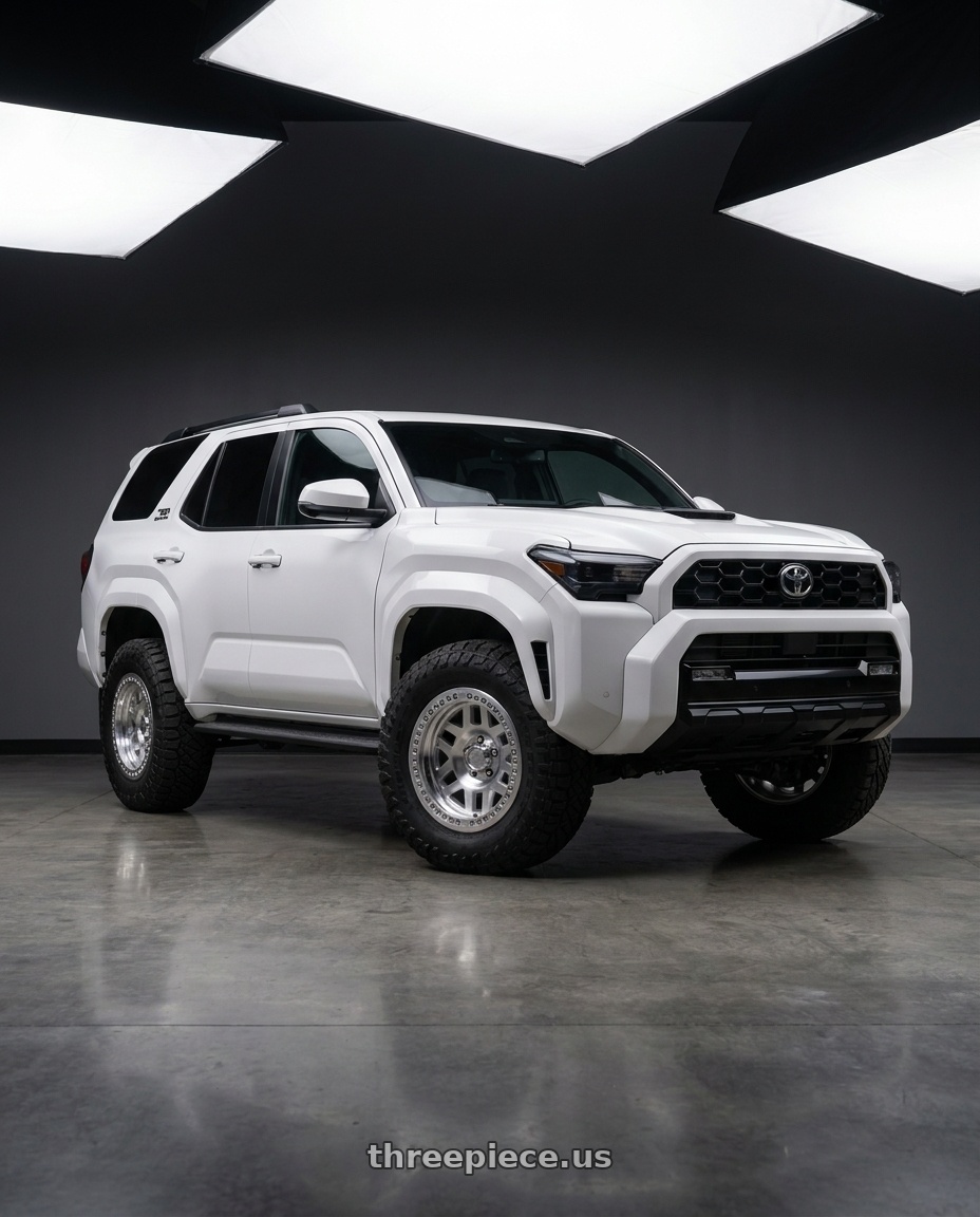 2022 Toyota 4Runner with KMC KM229 MACHETE CRAWL BEADLOCK 6X139.7 17X9 -38 MACHINED wheels