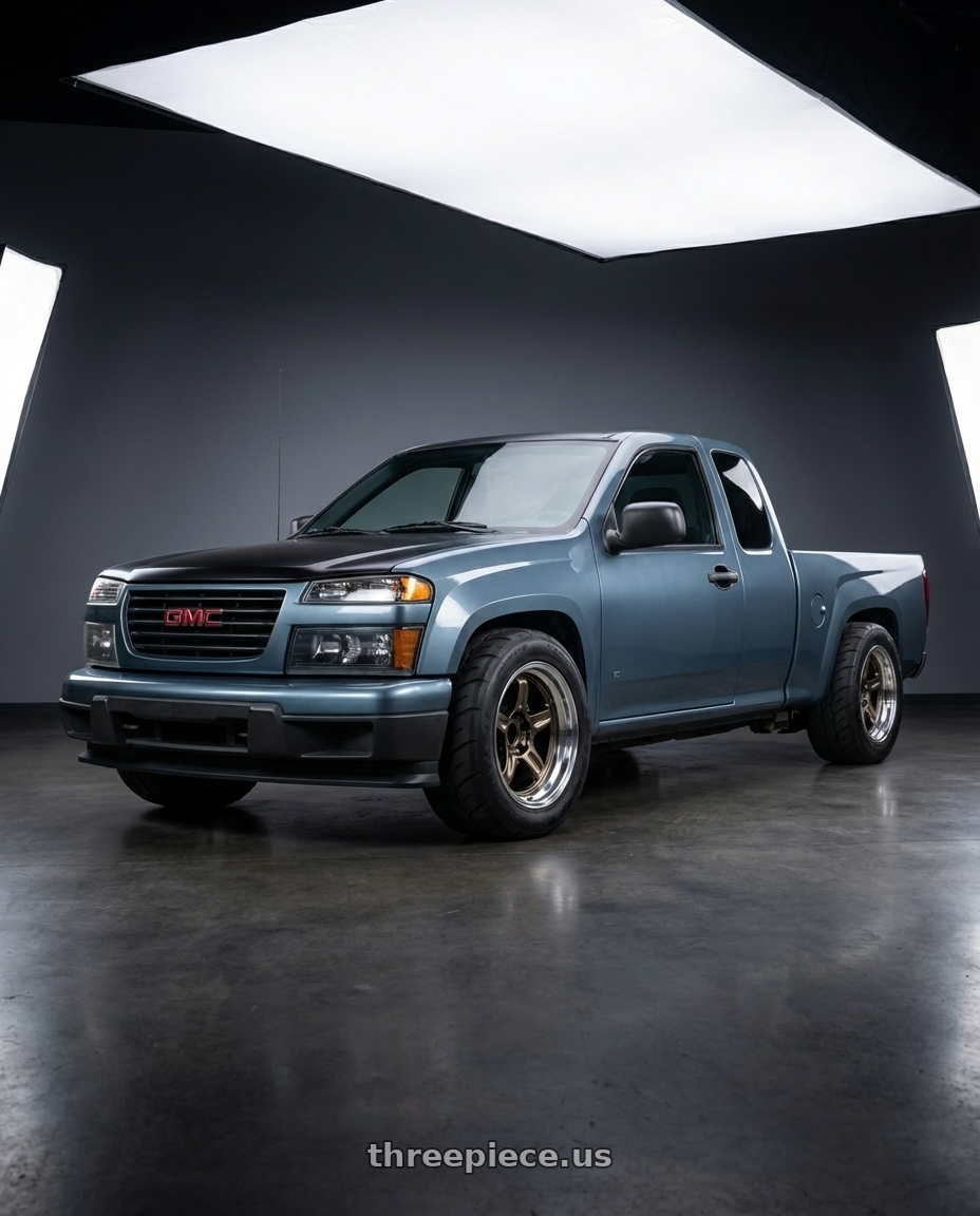 2007 GMC Canyon with Volk Racing 21C SPEC-SR 5x114.3 18x10.5 +15 SHINING BRONZE METAL / RIM DC wheels