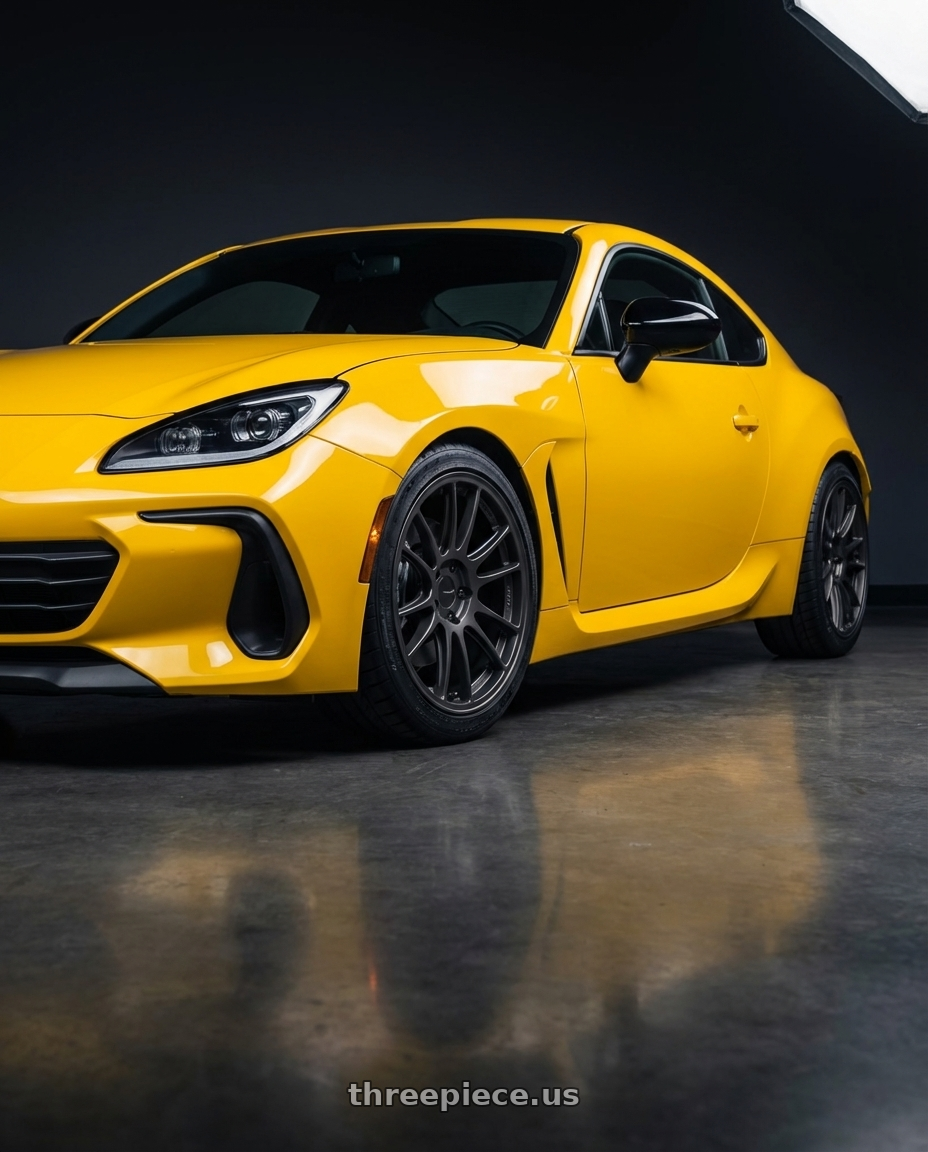 2026 Subaru BRZ Series.Yellow with Enkei GTC01-RR 5x114.3 18x8.5+35 Matte Gunmetal wheels