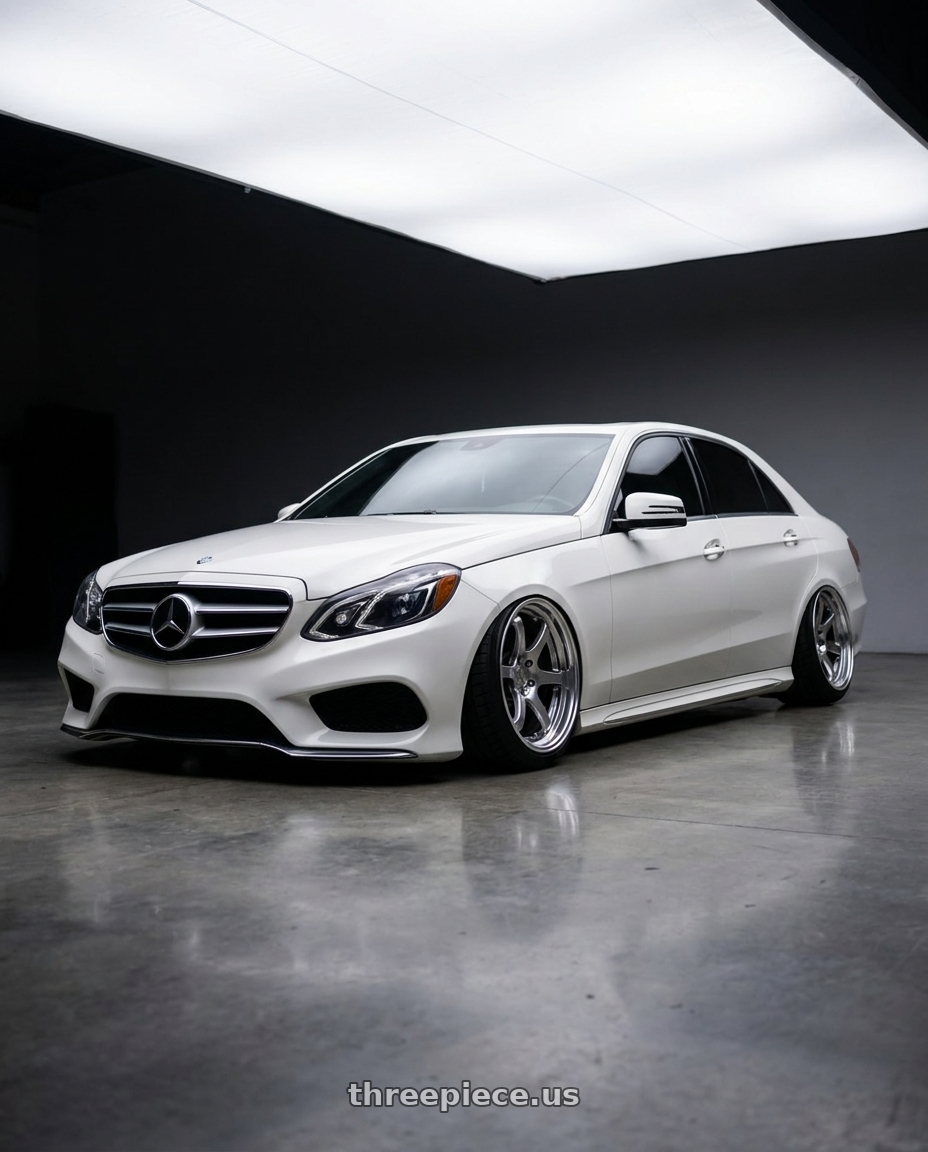 2014 Mercedes Benz s e350 with Ssr Reiner Type 6S 5x112 19X9 30 Normal Disk Titan Silver wheels