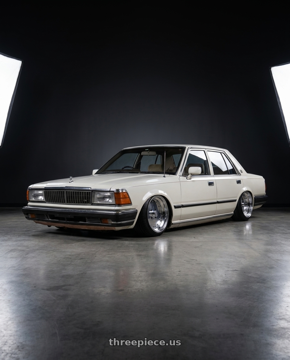 1983 Nissan 430 Cedric with Speed Star Mk-I 5x114.3 14X9+0  Polished wheels