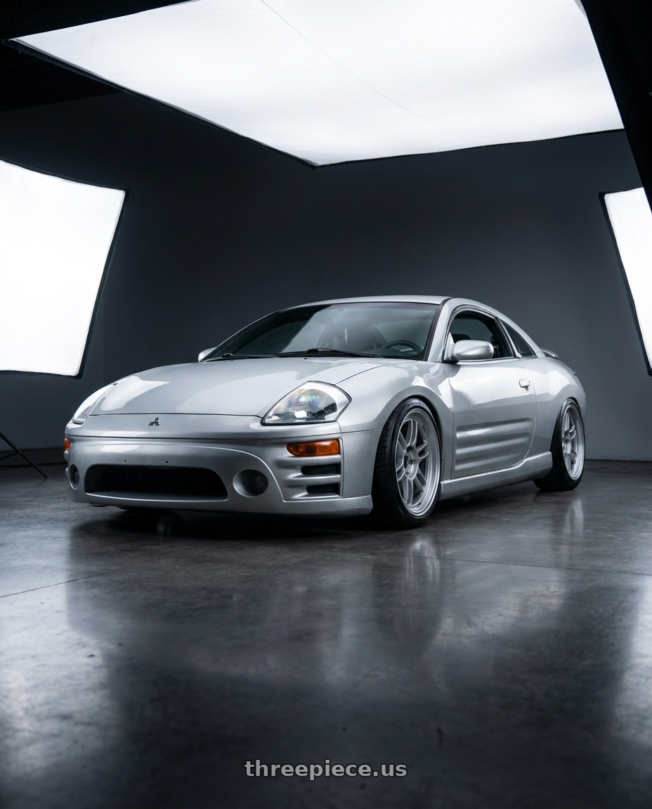 2003 Mitsubishi Eclipse GS with Enkei RPF1 5x114.3 17x8+35 Silver wheels