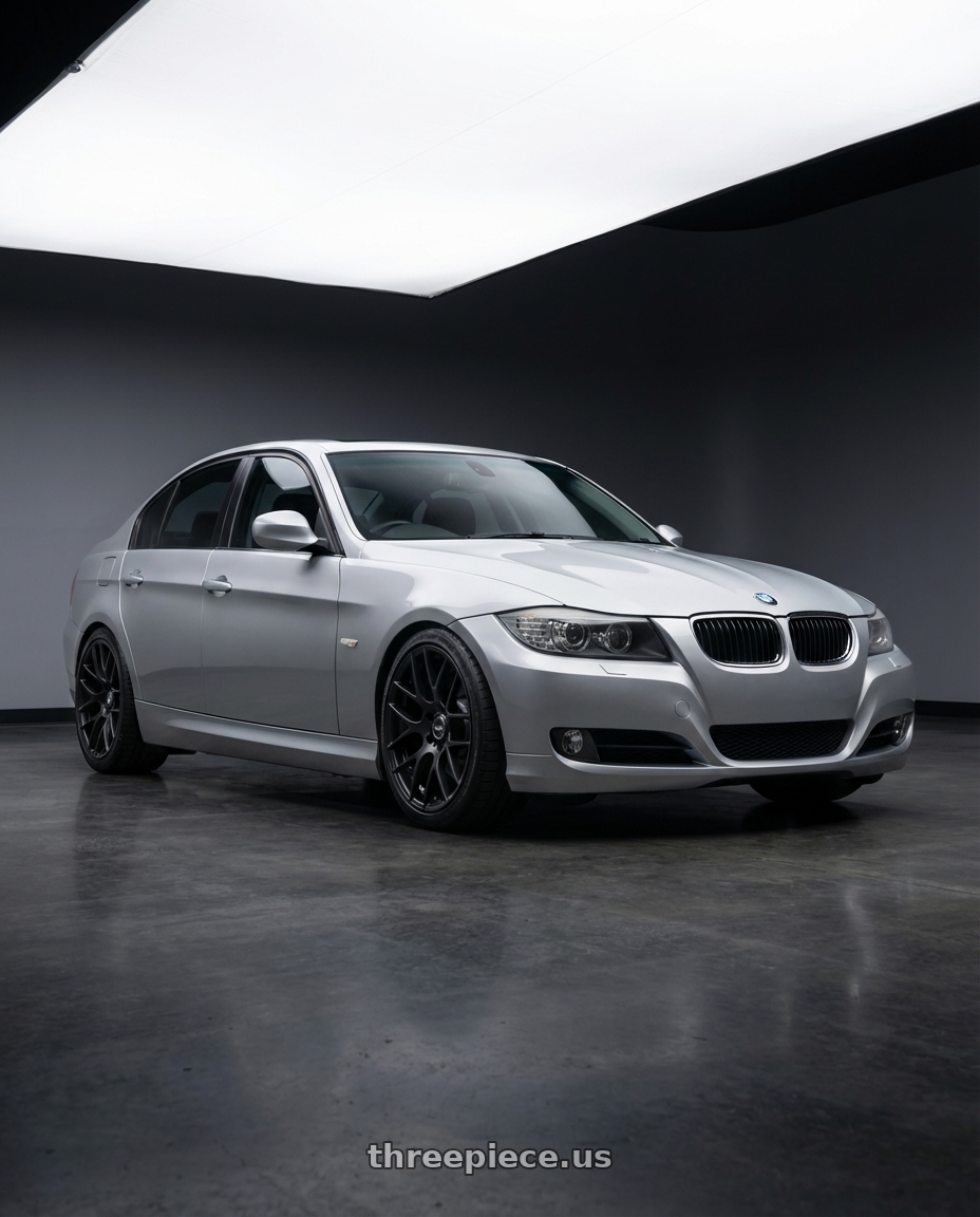 2012 BMW 3 Series E92 with Avant Garde Wheels M359 5X120 18x9.5 +22 Matte Black wheels