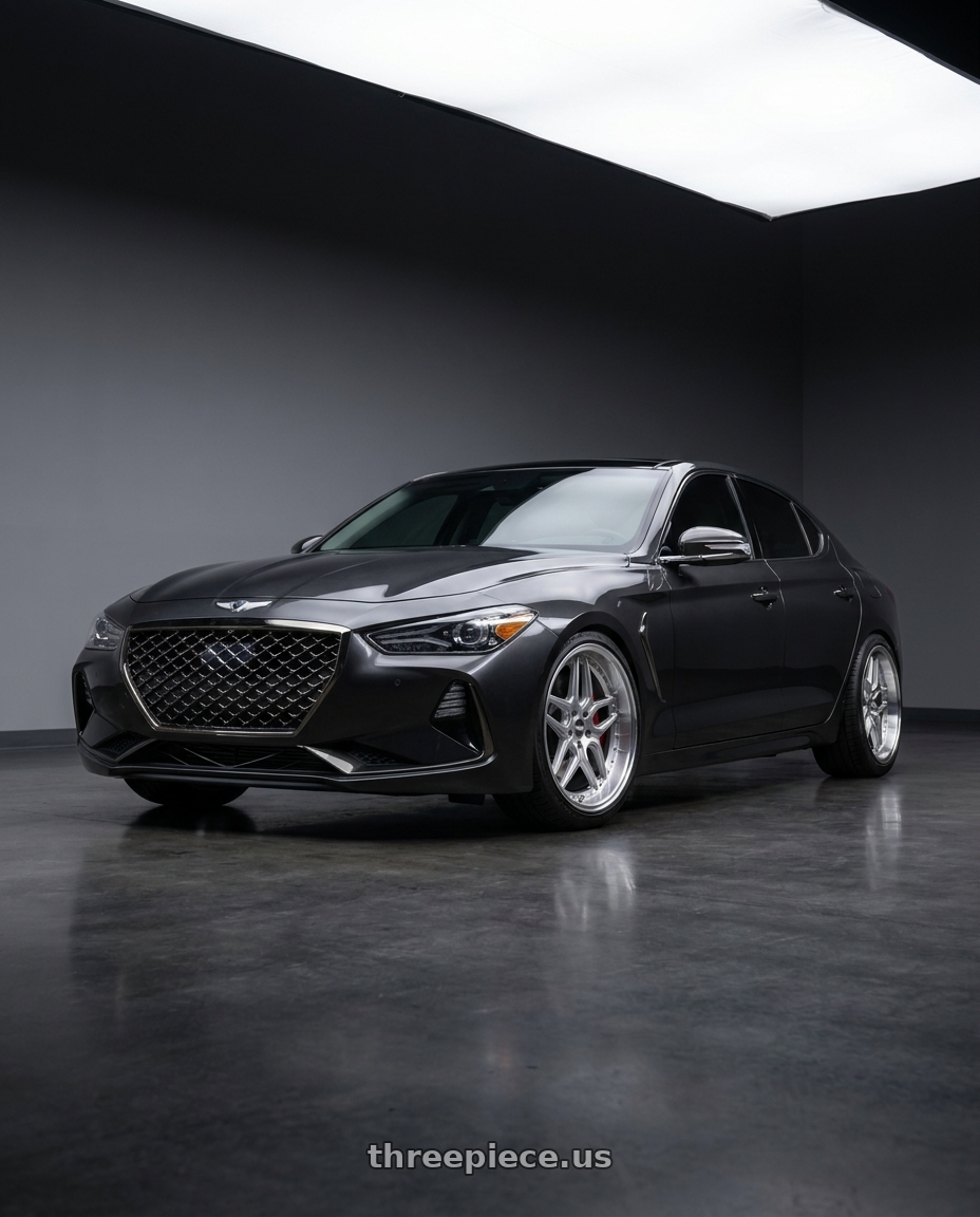 2019 Genesis G70 with ESR Wheels CS SERIES CS15 5x100 18x9.5 +22 Hyper Silver wheels
