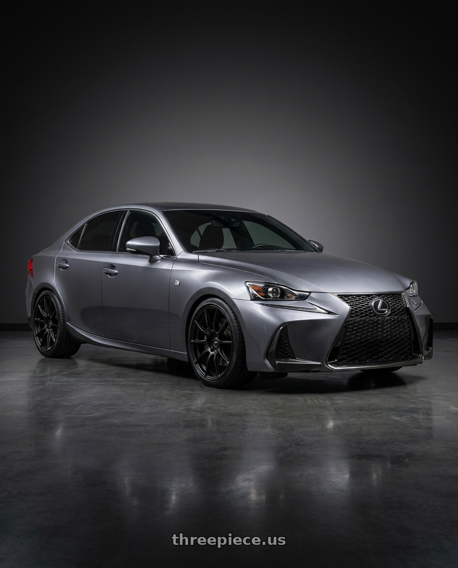 2018 Lexus IS350 with Enkei TS9 5x114.3 18x8.5+35 Black wheels