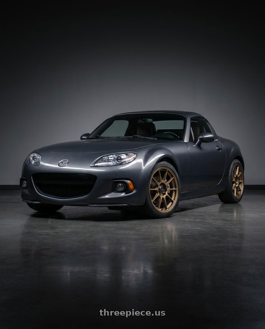 2014 Mazda MX-5 with Konig Dekagram 5x114.3 17x8+40 Gloss Bronze wheels