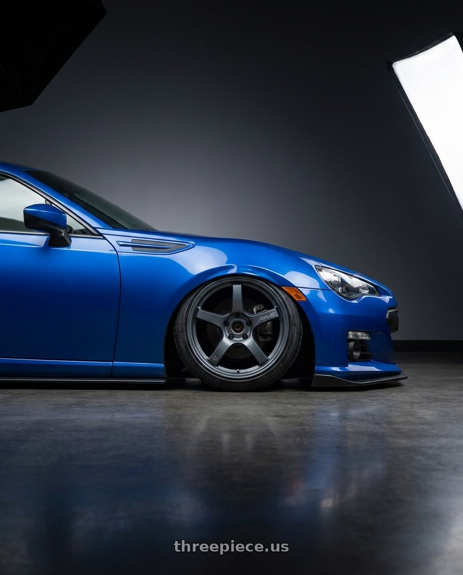 2017 Subaru BRZ with Gram Lights 57CR 5x100 18x7.5+50 Gunblue II wheels