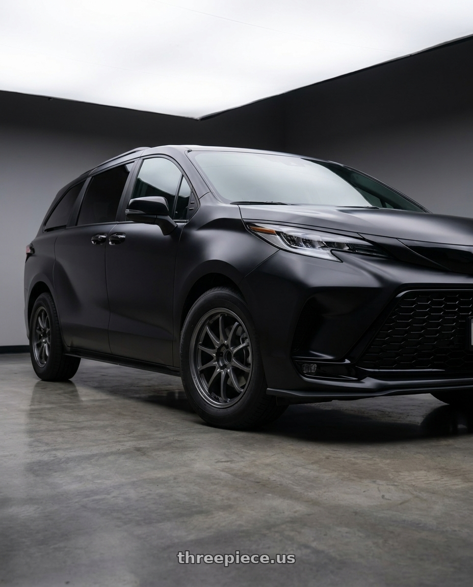 2025 toyota sienna with Volk Racing CE28N-PLUS M-SPEC 5x114.3 17x7.5 +44 BLAST GUNMETAL wheels