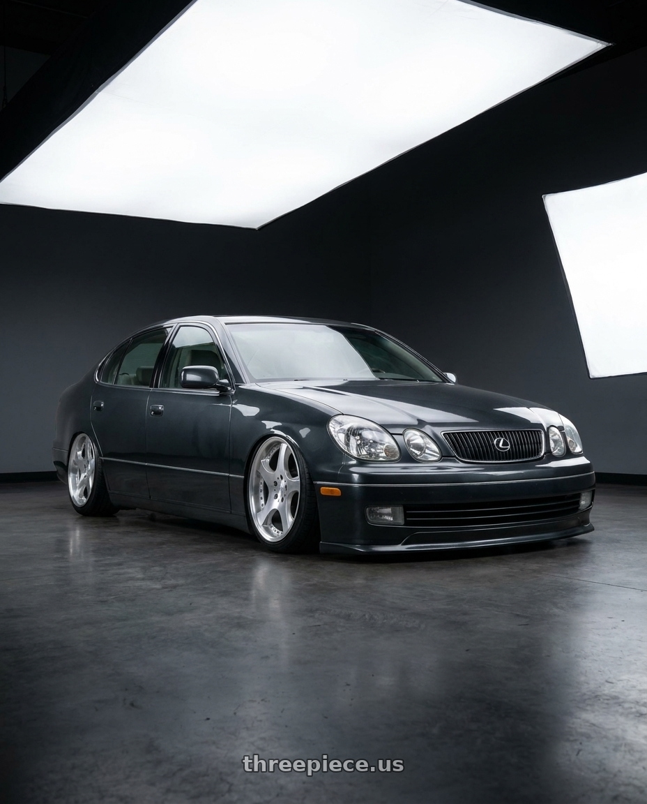 2003 L3xus gs300 sport design with MRR VP3 5x114.3 19x9.5  +40 Silver Machine Face wheels