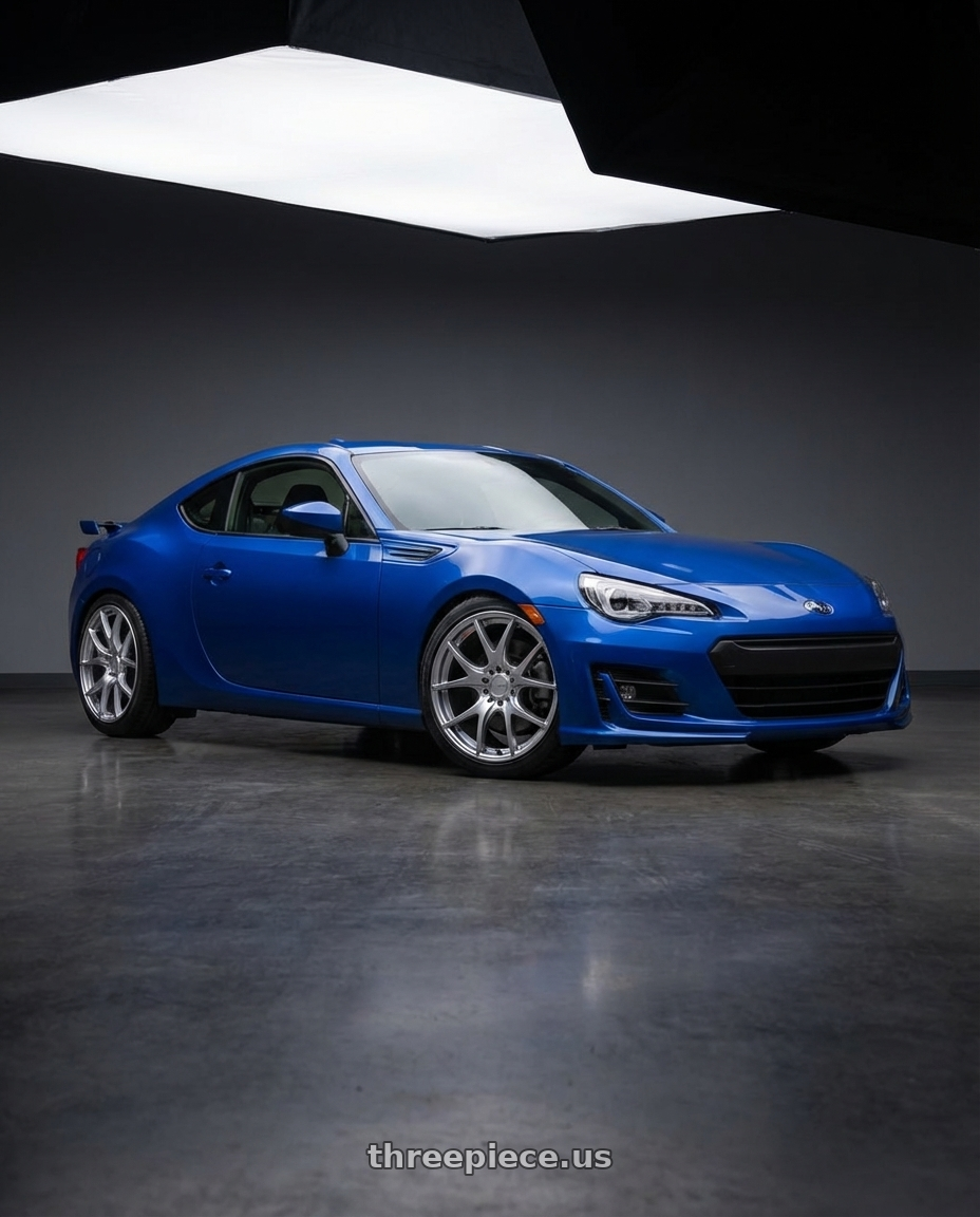 2017 Subaru BRZ with Ssr Gtv03 5x100 17x7+50  GLARE SILVER wheels