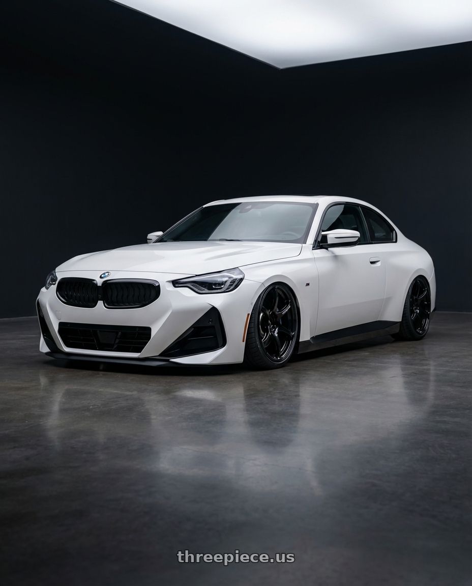2024 BMW 2 Series G42 with Advan RGIII 5x112 19x8.5+45 Gloss Black wheels