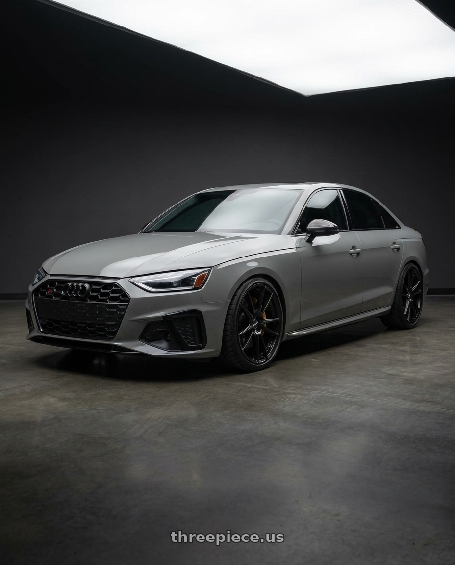 2021 Audi S4 Prestige with Rotiform RC199 KPR 5X112 20x10.5 +35 SATIN BLACK wheels