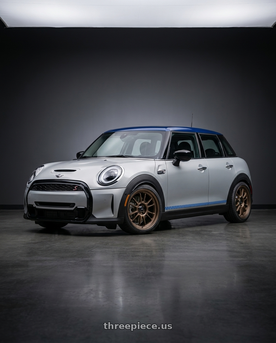 2022 mini cooper s with Konig Hypergram 5x112 17x8+45 Race Bronze wheels