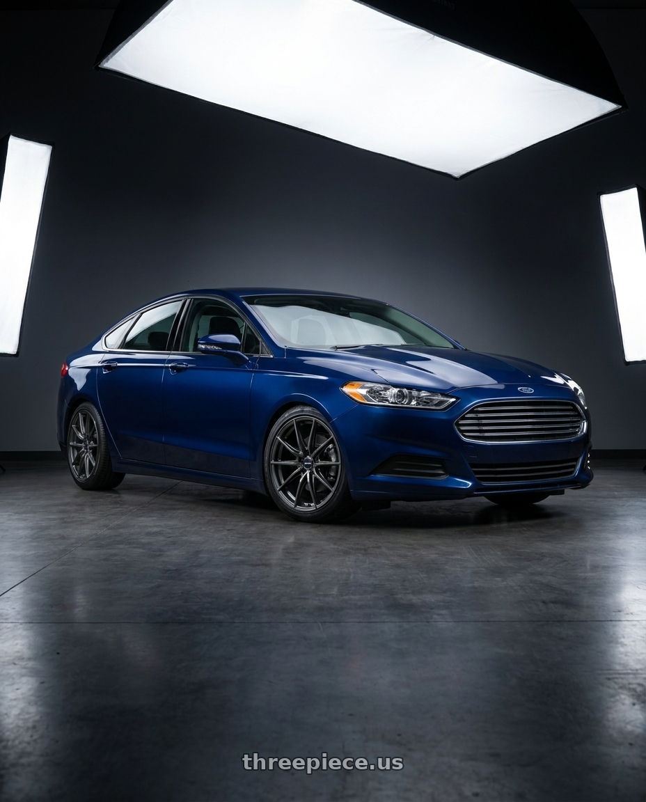2015 Ford Mondeo Sedan with Enkei DRACO 5x120 18x8.0+35 Anthracite wheels