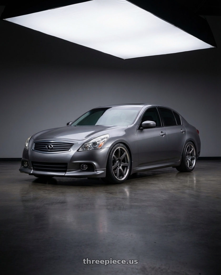 2012 infiniti g37 with Work Emotion T7R 2P wheels