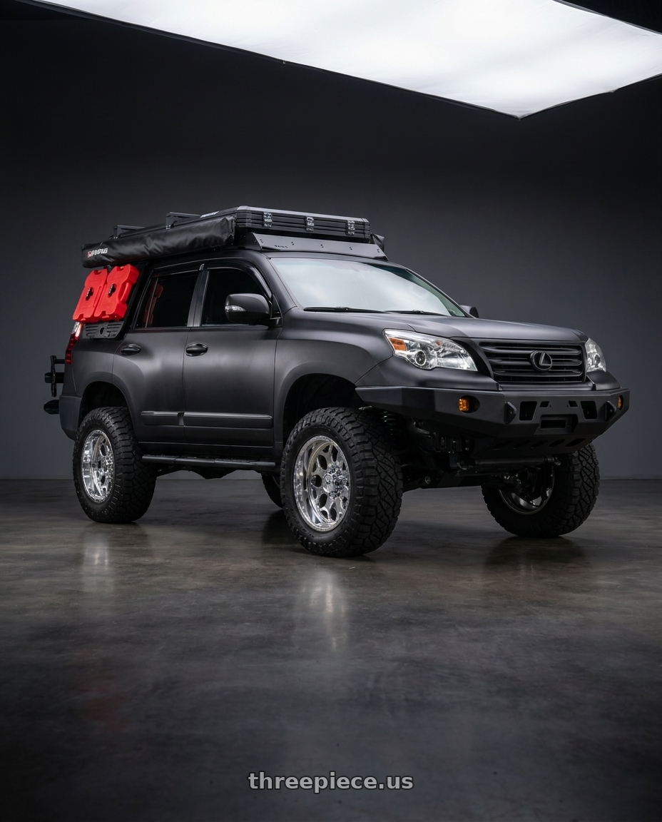 2012 Lexus gx460 with American Force N01 TERRA SS 6x139.7 20x9 0 Polished wheels