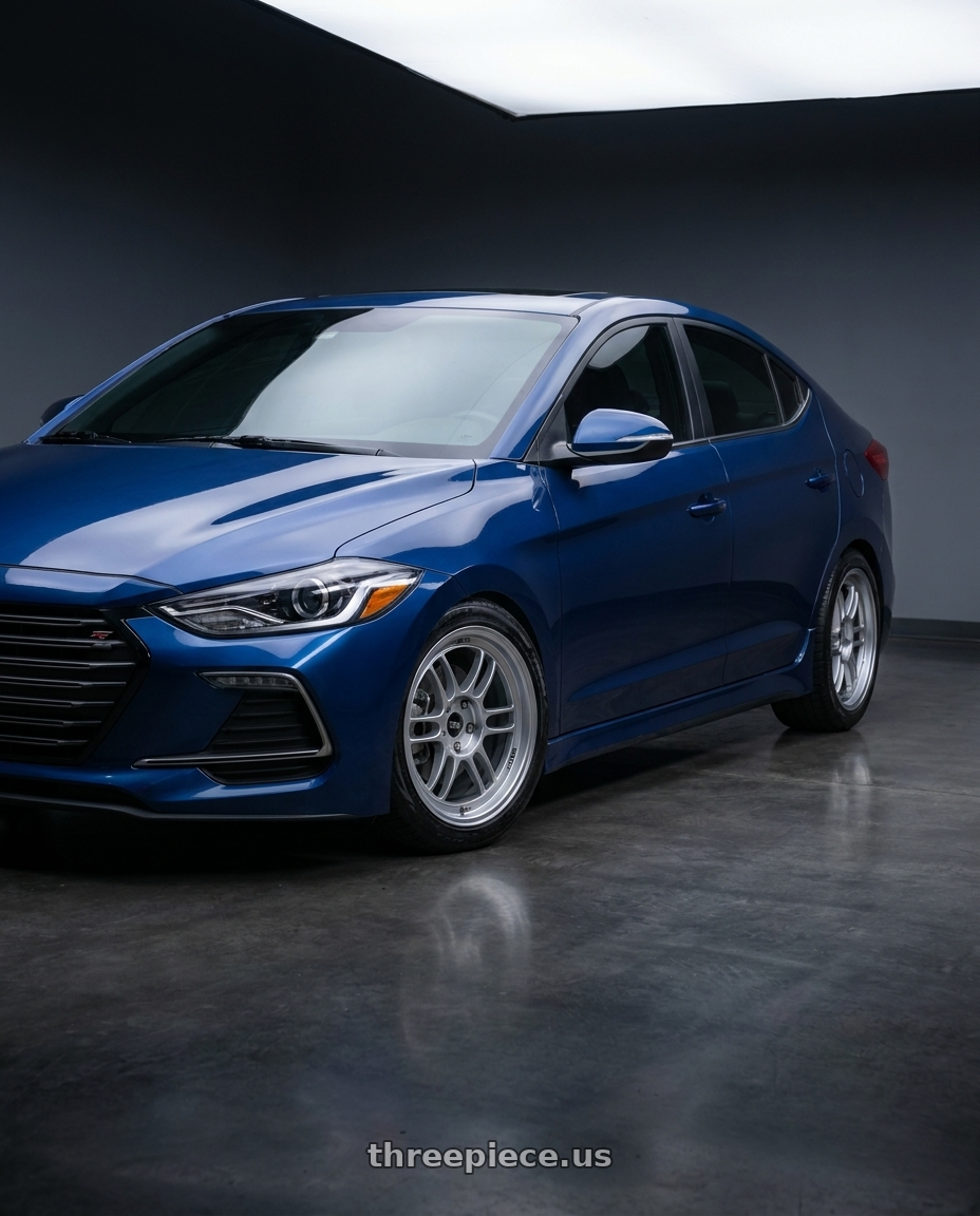 2018 Hyundai elantra sport dark with Enkei RPF1 5x114.3 18x8+35 Silver wheels