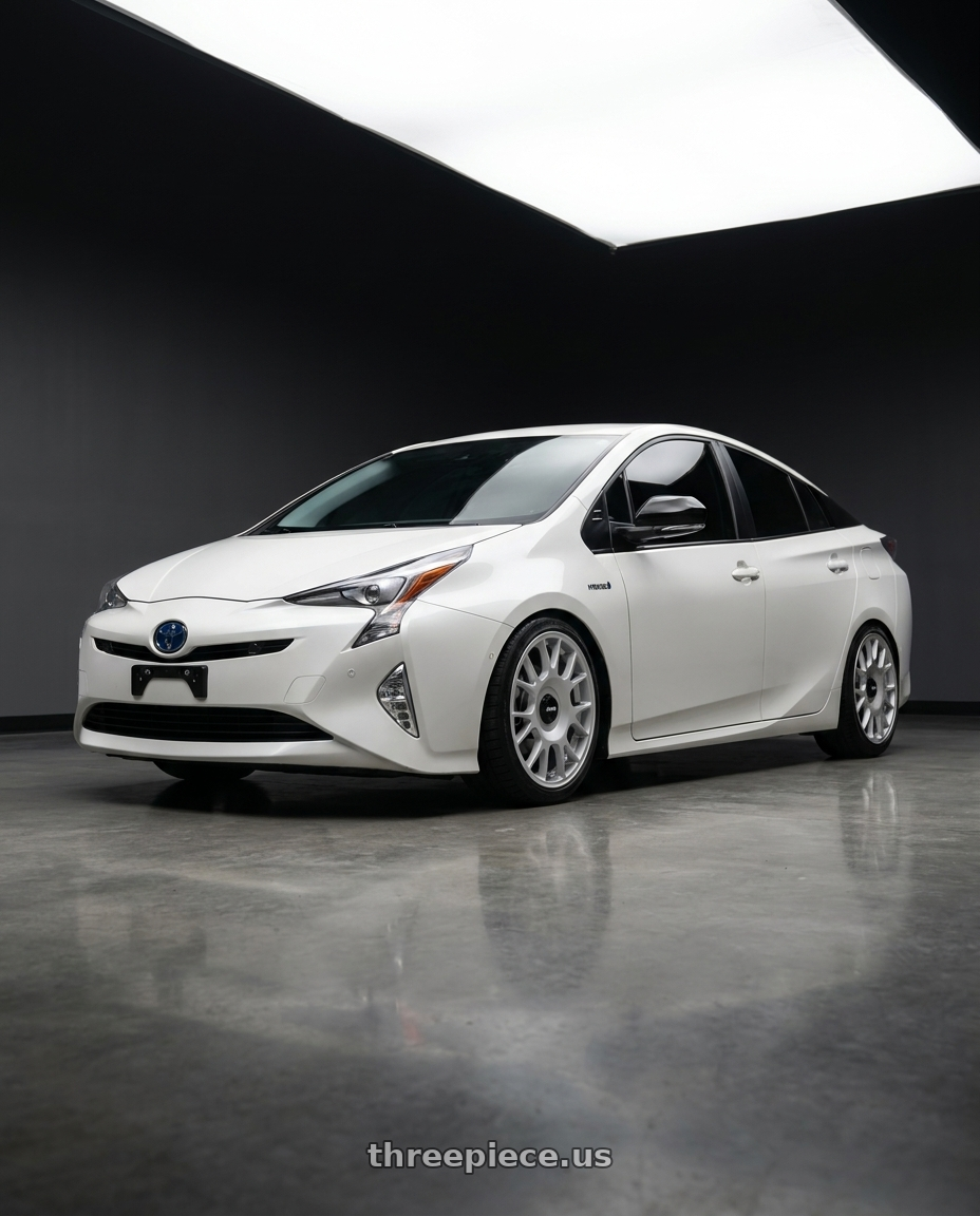 2016 toyota prius 4 with Rotiform 1PC R188 TUF-R BLANK 18X8.5 +20 SILVER wheels
