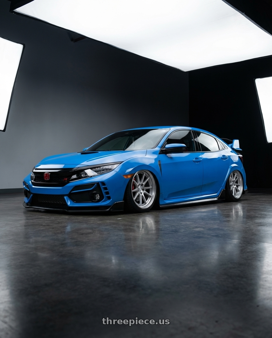 2020 Honda Civic Type R with Avant Garde Wheels M510 5X120 19x8.5 +15 Satin Silver wheels