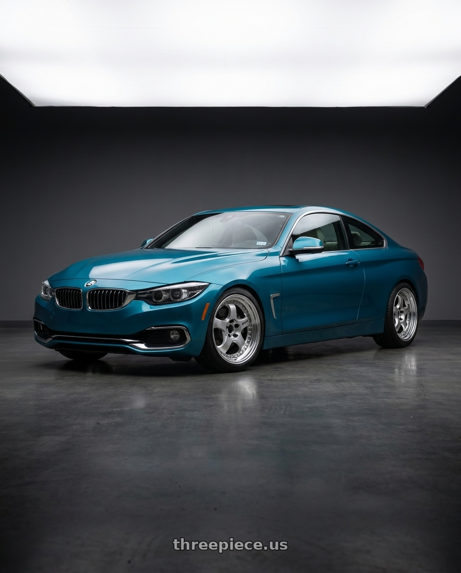 2020 BMW 440i xDrive with Work Meister S1 3P 5x120 18x8.5+35 L Disk Silver wheels