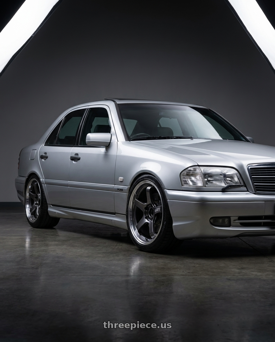 1998 mercedes benz c43 amg with Advan Racing GT BEYOND 5x112 17x7.5 +39 RACING TITANIUM BLACK wheels