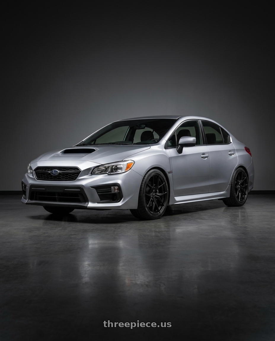 2020 Subaru WRX Base with Enkei TSR-X 5x112 18x8+45 Gloss Black wheels