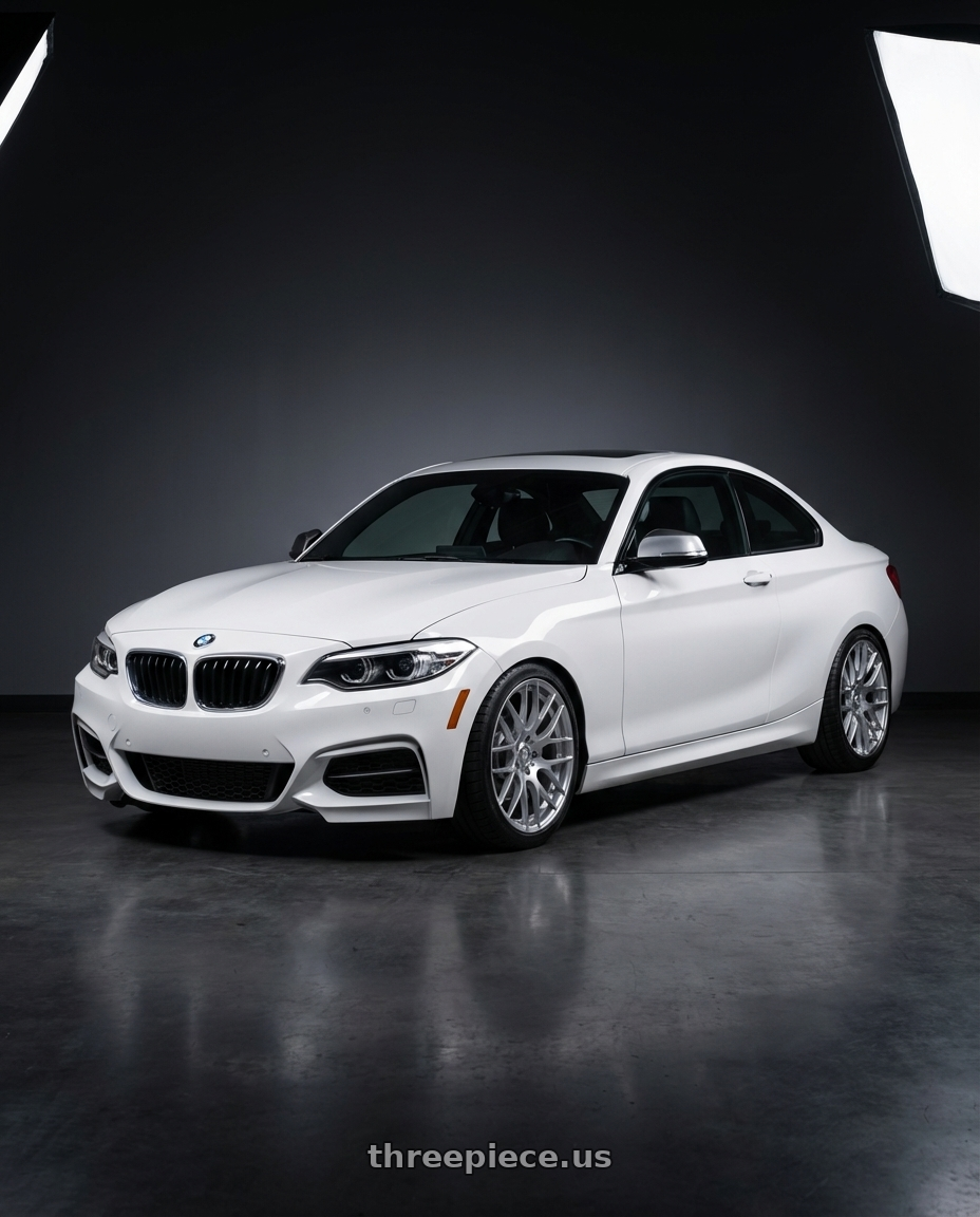 2018 BMW 2 Series F22 with Avant Garde Wheels M359 5X120 18x8.5 +35 Hyper Silver wheels