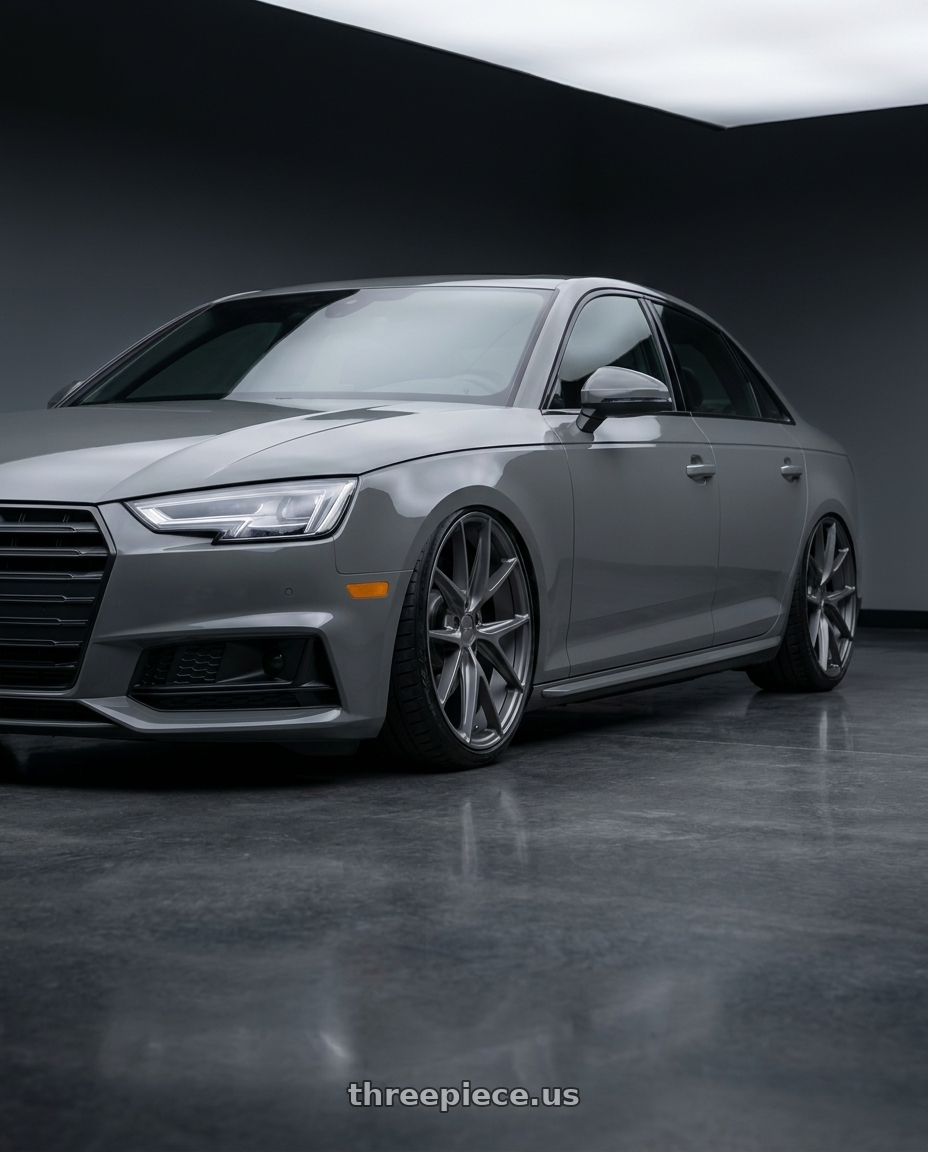 2023 Audi S4 B9 with Niche 1PC M116 MISANO 5X112 20X10.5 +20 MATTE GUN METAL wheels