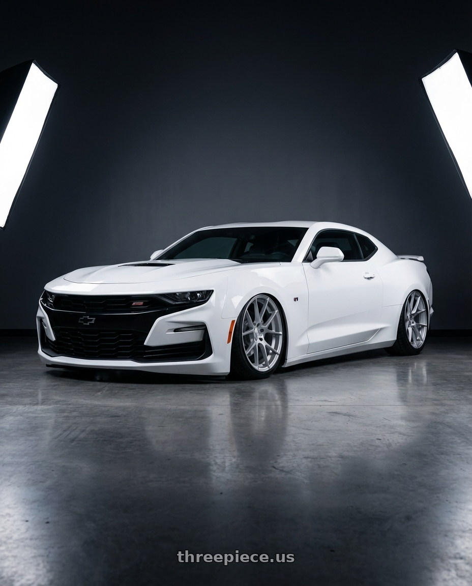 2022 Chevrolet Camaro with Avant Garde Wheels M510 5X120 20x10 +20 Satin Silver wheels