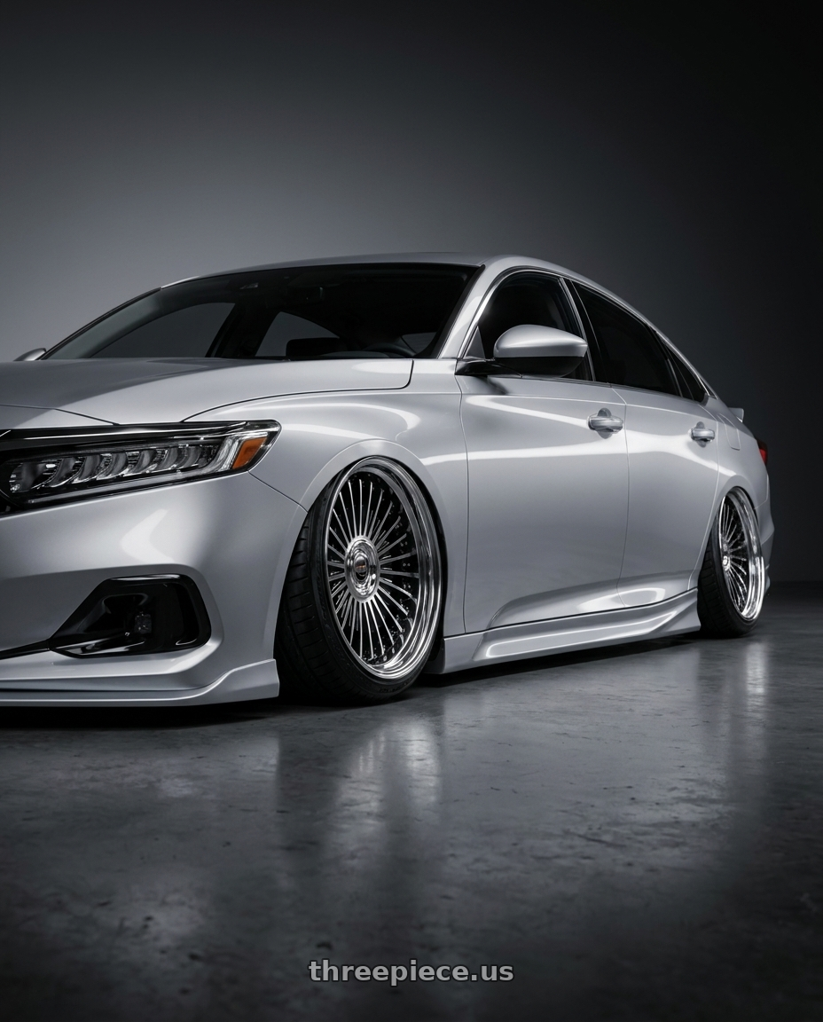 2020 Honda Accord with Work Emitz Black Polish 5x114.3 19x8.5 +45 wheels