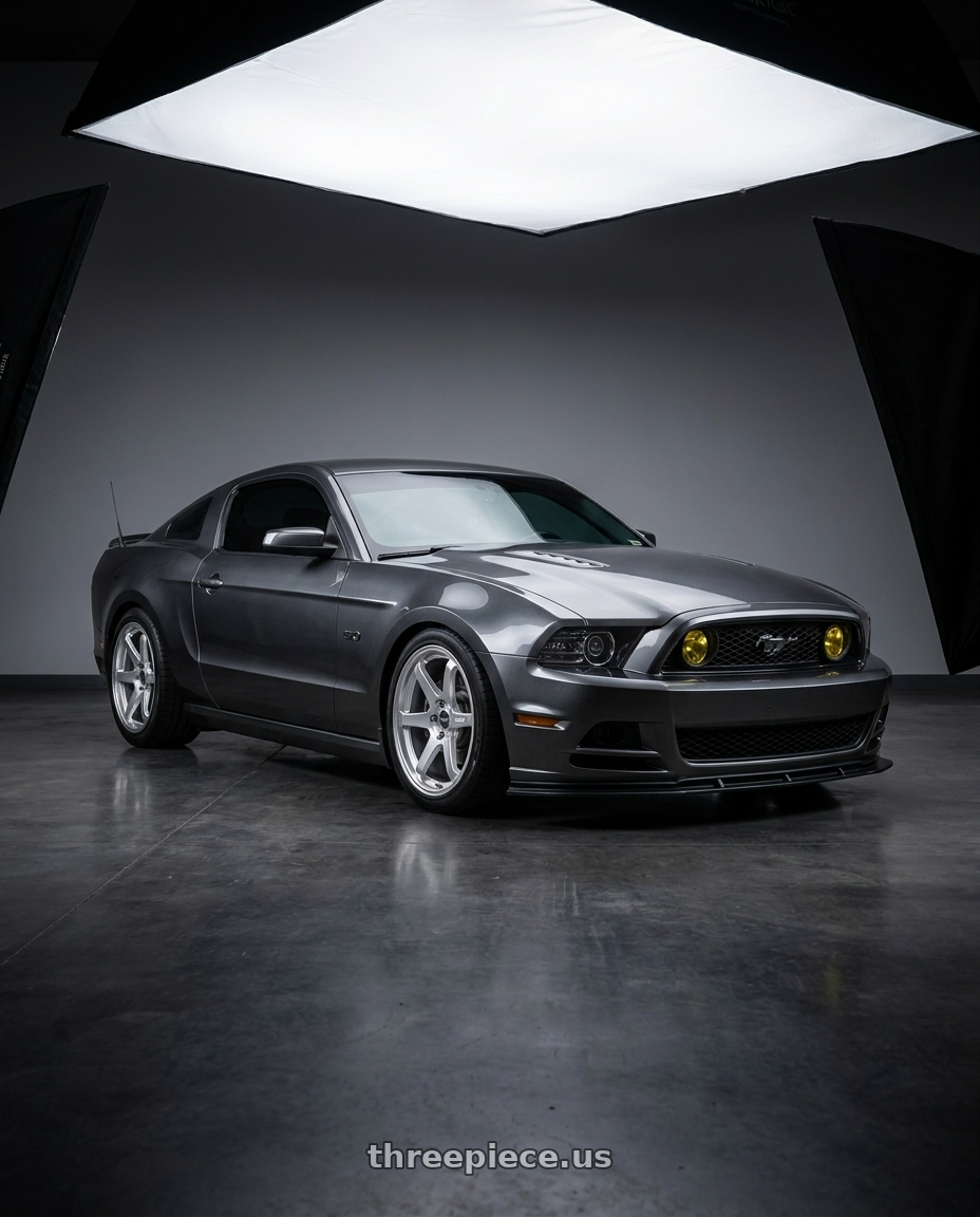2014 ford Mustang gt with ESR Wheels APEX SERIES APX6 5x114.3 19x11 +36 Hyper Silver wheels