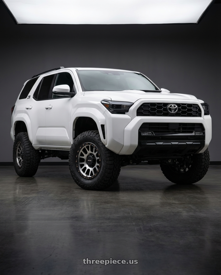 2022 Toyota 4Runner with Vision Off-Road 111 Nemesis 6x139.7 20x9+10 Matte Black Machined Face wheels