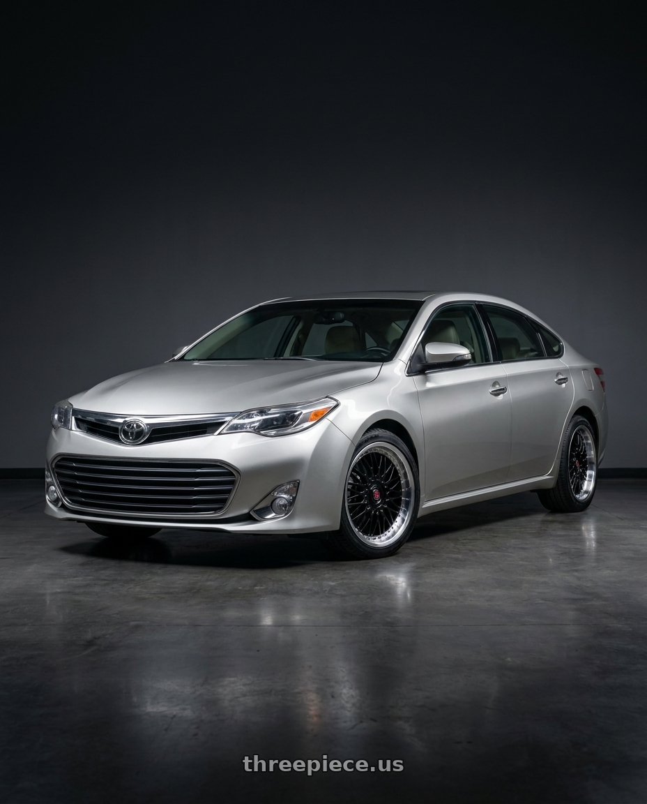 2013 toyota avalon with Axe EX10 5x114 18X8+35 GLOSS BLACK wheels