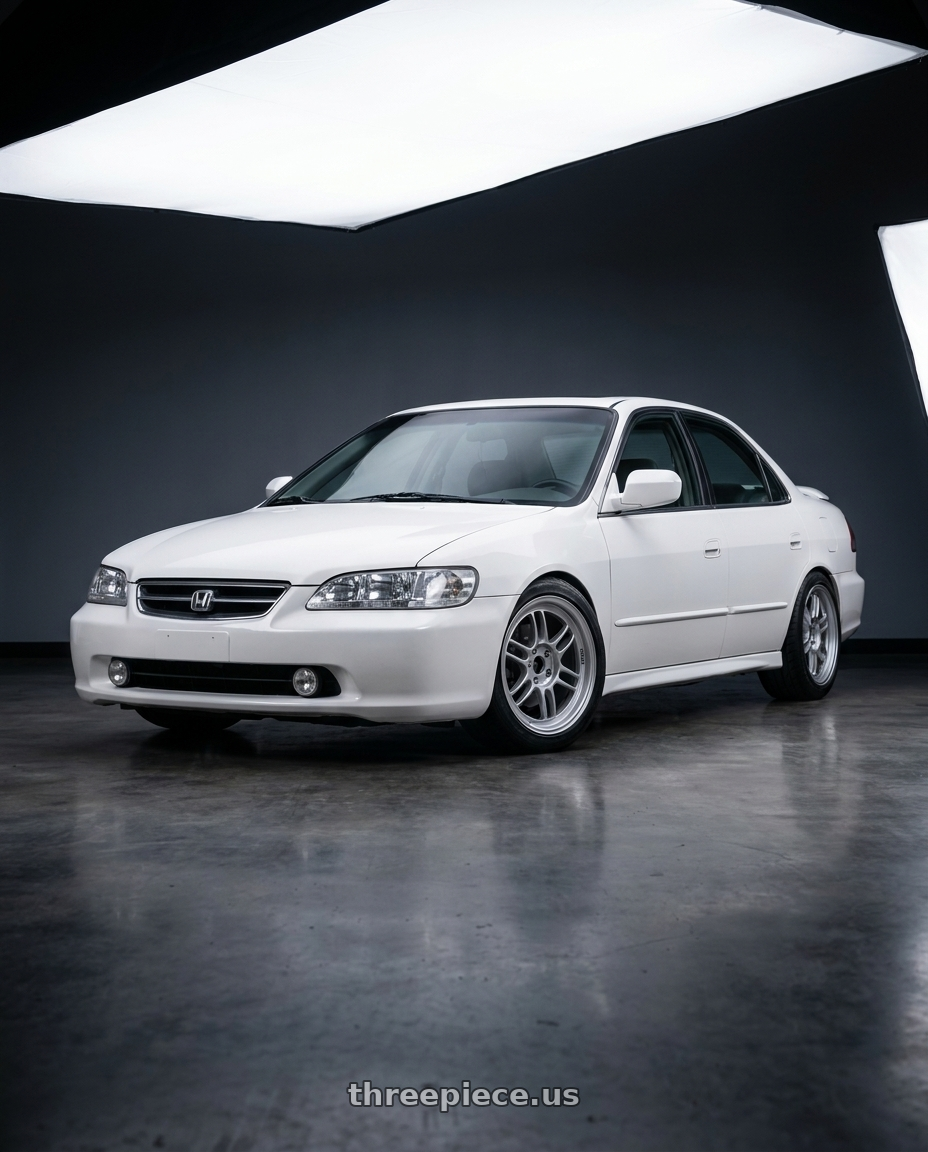 2001 Honda Accord vi CG5 with Enkei RPF1 4x100 17x7+43 Silver wheels