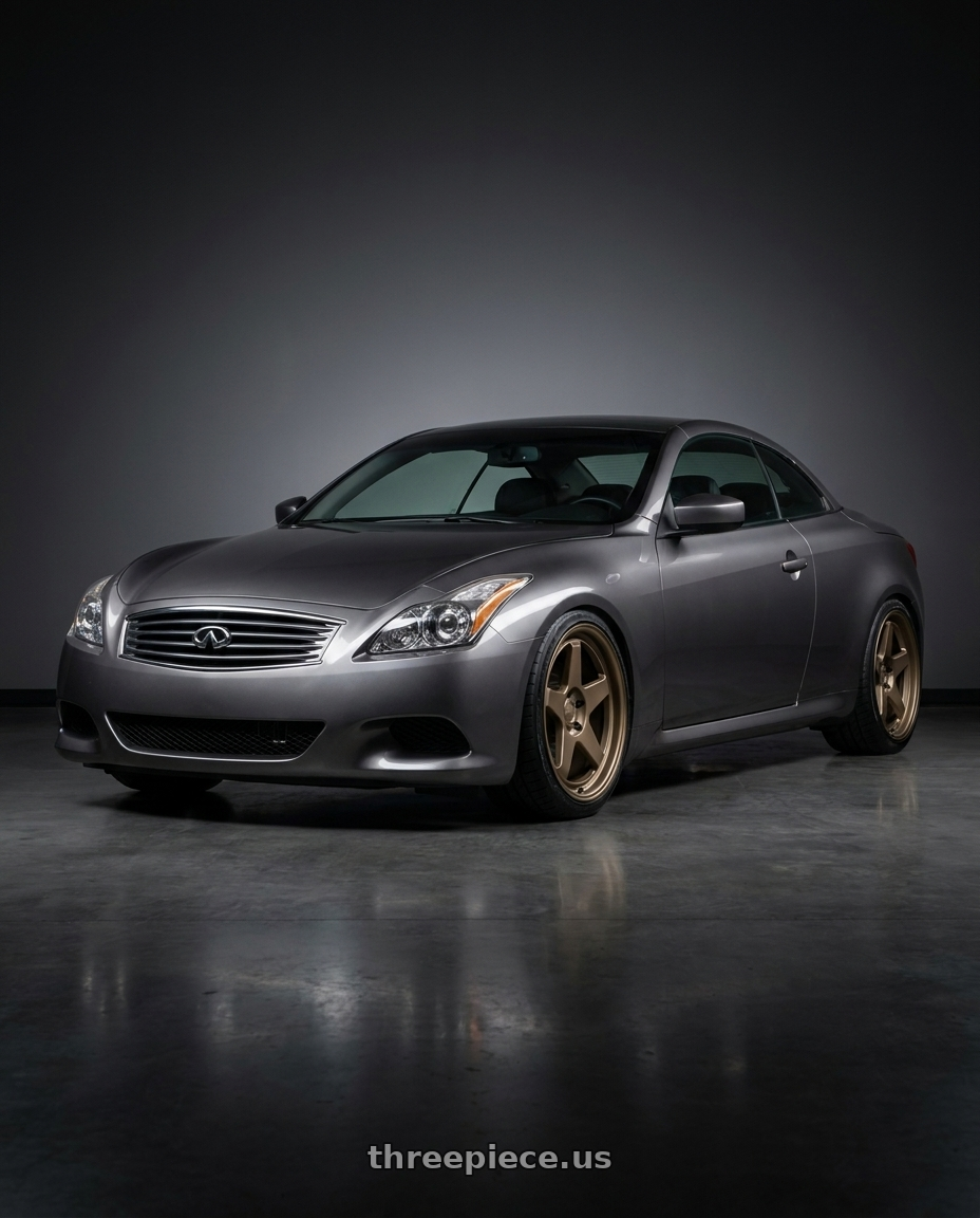 2009 G37 Convertible with Kansei K12B KNP 5X120 18x8.5 35 Bronze wheels