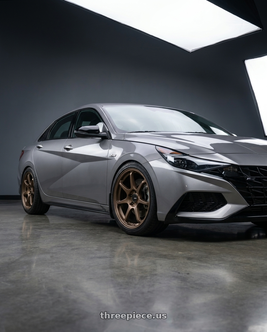 2023 Hyundai Elantra n line with Enkei TS-7 5x114.3 18x8+35 Matte Bronze wheels