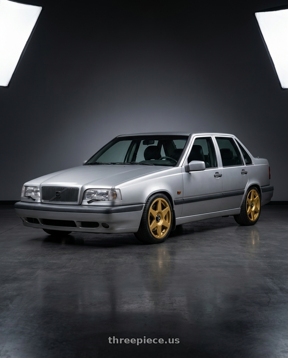 1996 Volvo 850 GLE with fifteen52 TARMAC EVO 5x108 / 5x112 18x8.5 +45 GOLD (GLOSS GOLD) wheels