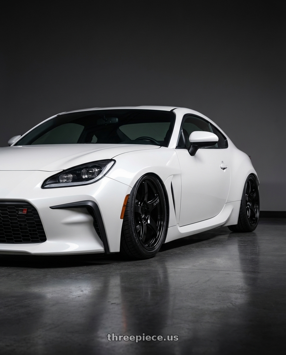 2016 Scion FR-S with Gram Lights 57CR 5x100 18x8.5+45 Glossy Black wheels